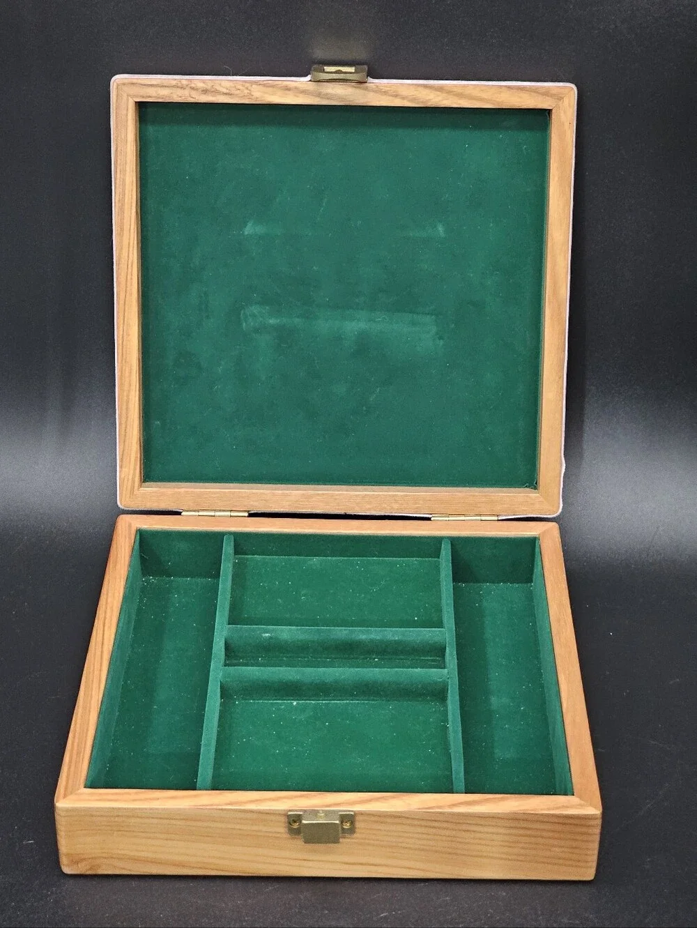 Upcycled Wooden Jewelry / Crystal Box – Good Witch Bad Witch Decoupage Lid